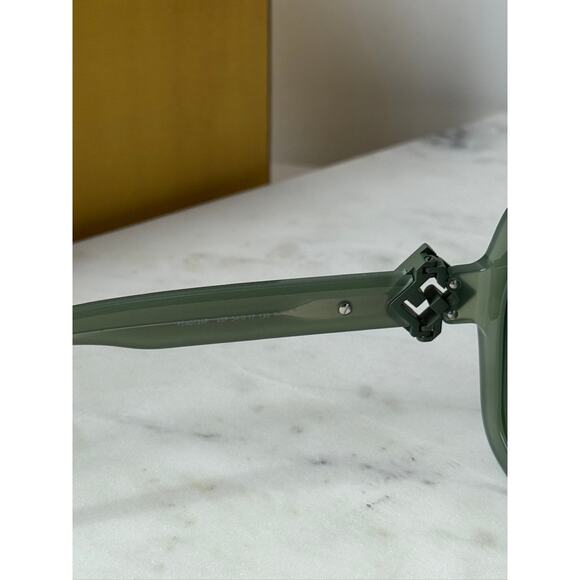 NEW Fendi FE40139F FF Diamonds Green Oversized Sunglasses - Picture 6 of 8